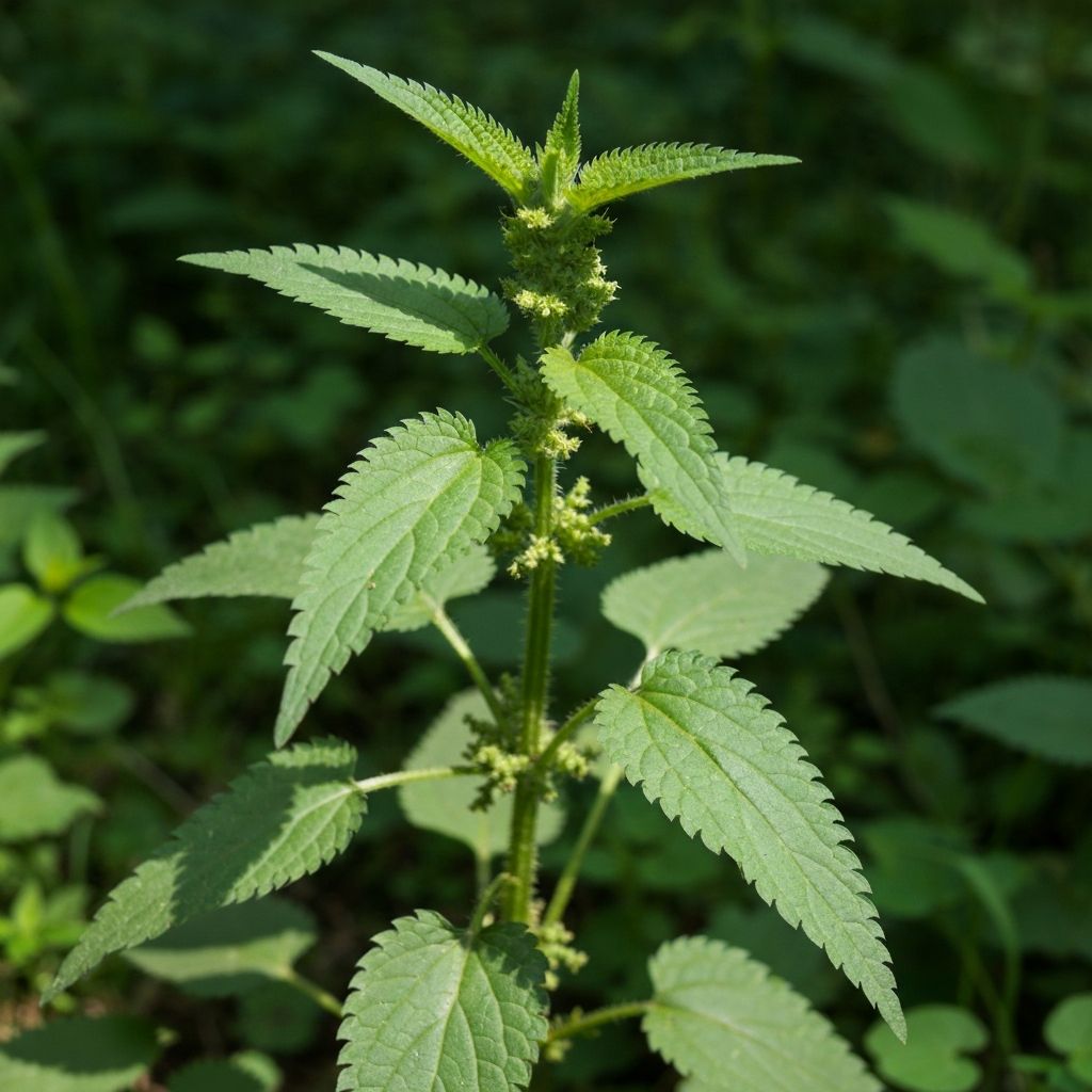 Nettle plant in natural environment